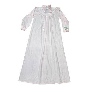 Vtg Gilligan OMalley Pink Long Nightgown Housecoat Medium 12-14 Made In USA NEW